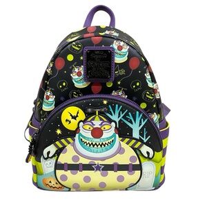 Loungefly The Nightmare Before Christmas glow in the dark clown mini backpack
